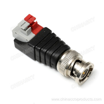 CCTV Camera BNC Male connector with Screwless Terminals
